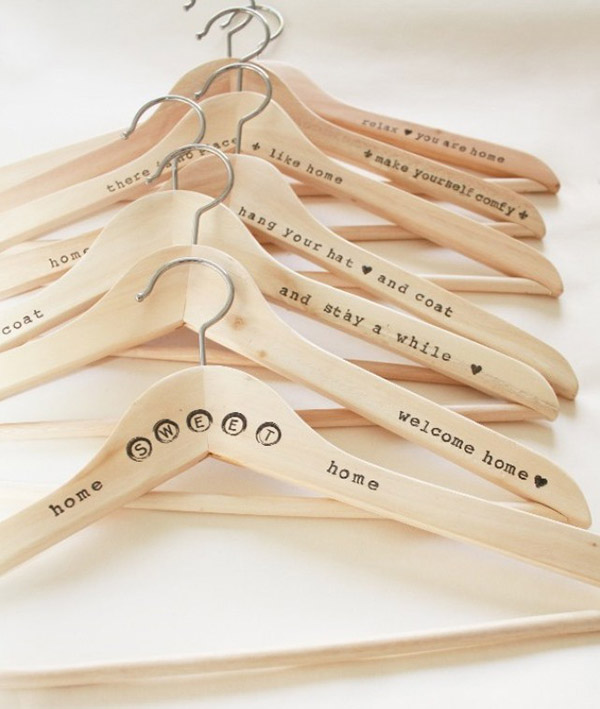 Wooden Stamped Hangers