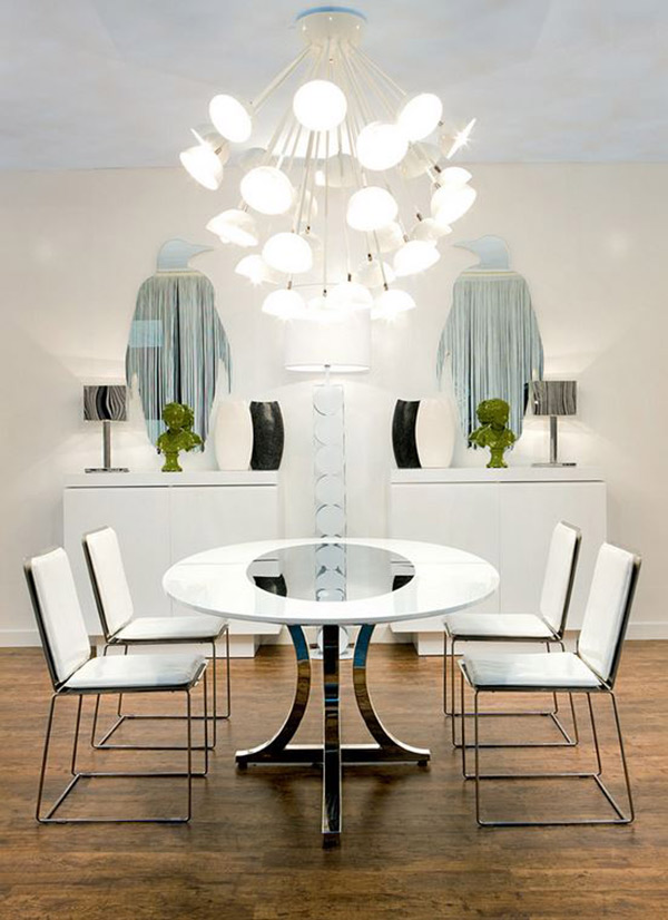 art deco dining room lighting