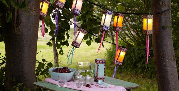 creative garden paper lanterns