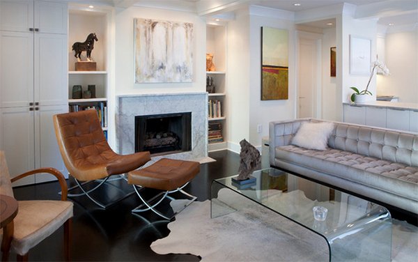 20 Living Rooms Adorned With Cowhide Rugs Home Design Lover