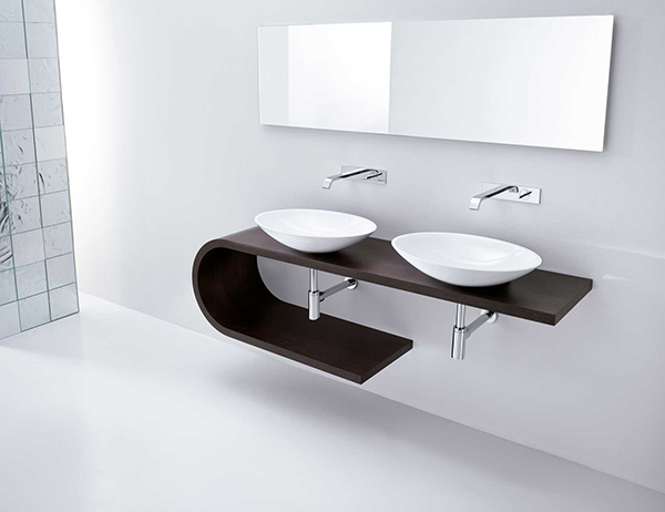 minimal vanity bathroom