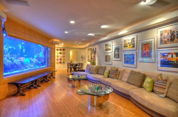 22 Contemporary Living Room Designs With Fish Tanks Home