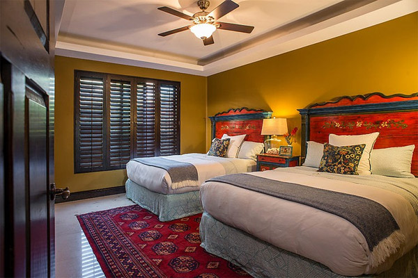 tropical guests bedroom