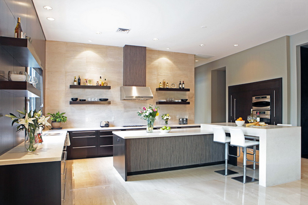 sleek kitchen
