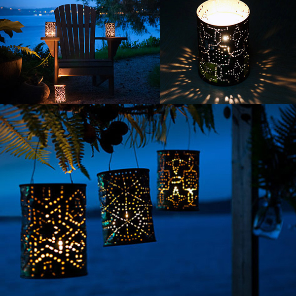 DIY Coffee Can Lanterns