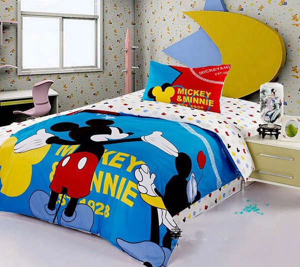 Fashion Brand Mickey Mouse Bedding Set