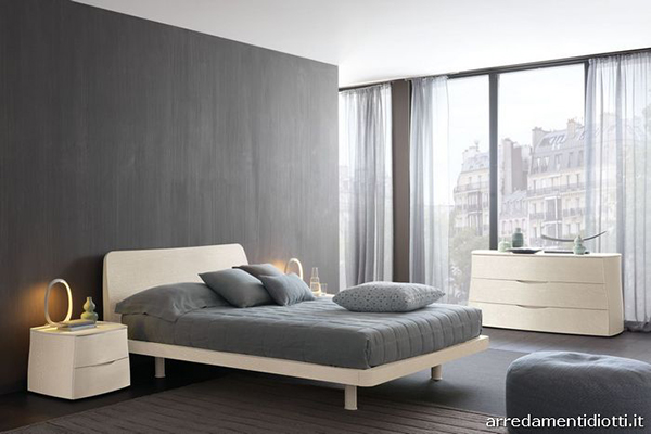 gray white Bedrooms