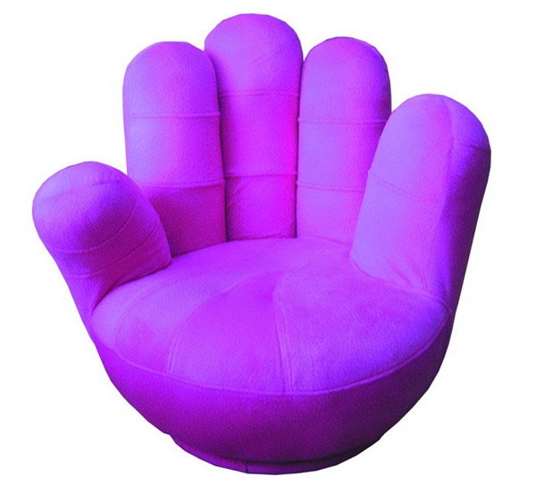 hand shaped bean bag chair