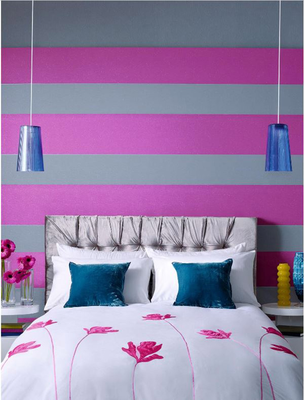 20 Trendy Bedrooms With Geometric Wallpaper Designs Home 