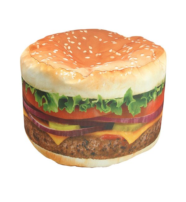 burger bean bag