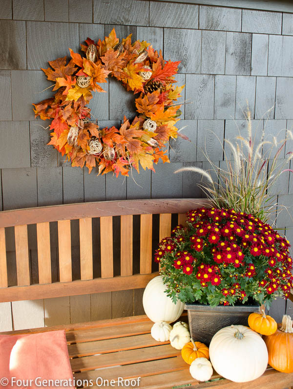 How to make a Fall Leaf Wreath