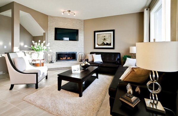 living room design corner fireplaceimage