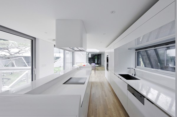 clean white kitchen