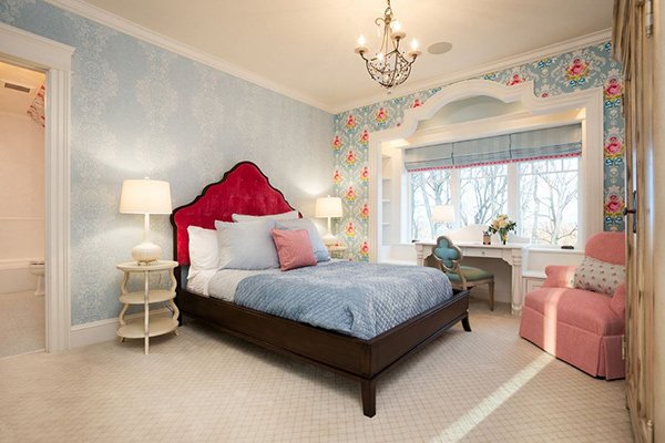 20 captivating bedrooms with floral wallpaper designs | home design