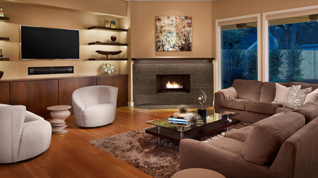 Living Room Design With Two Focal Points