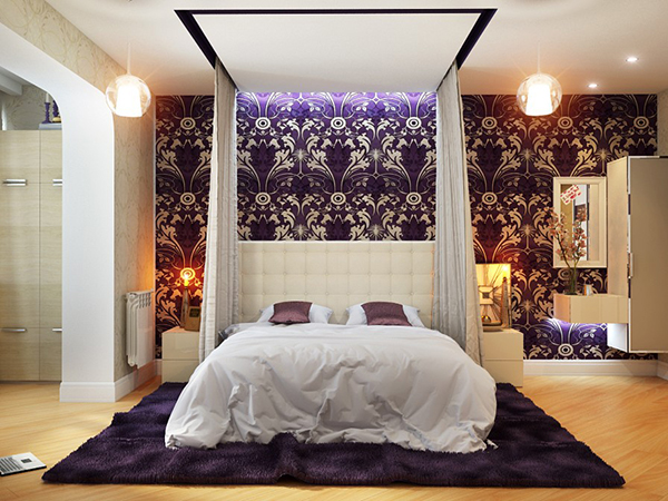 20 Master  Bedrooms  with Purple Accents Home Design  Lover