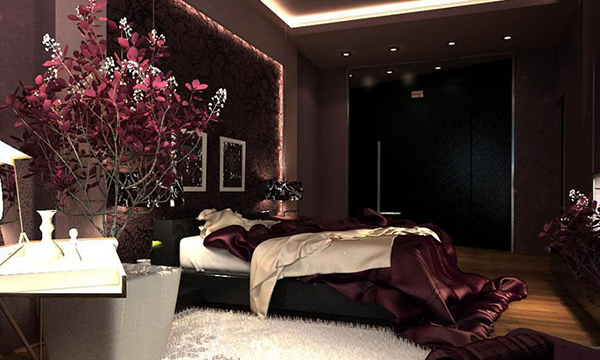 romantic purple bedrooms