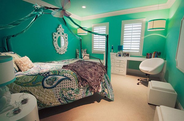 Turquoise bedroom ideas
