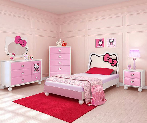 Hello Kitty Bedroom In A Box+Chest