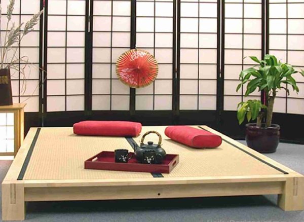 Impiego di materiali naturali..  Traditional japanese house, Japanese  interior design, Japanese living room decor