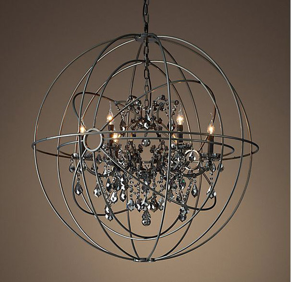 Smoke Crystal Chandelier