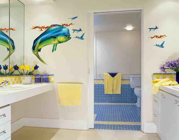 bathroom wall decals