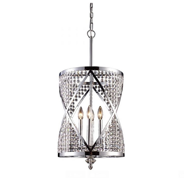 Chrome Crystal Pendant Chandelier