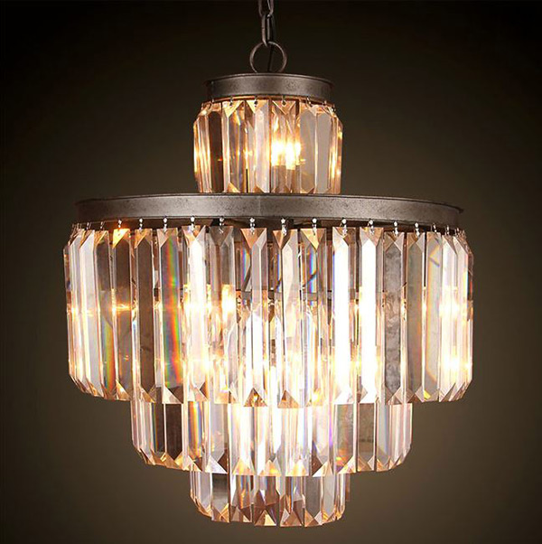 LOFT Antique Crystal Chandelier