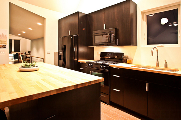 light-colored butcher block