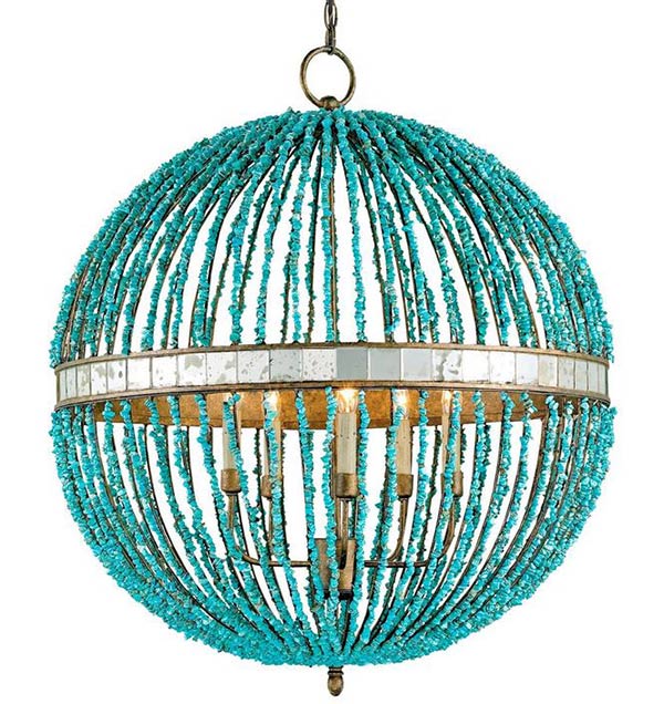 globe-style chandelier