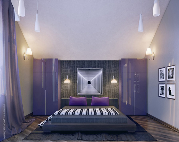 20 Master Bedrooms With Purple Accents Home Design Lover