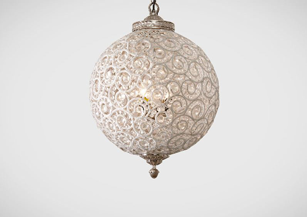 Flowered Ball Chandelier