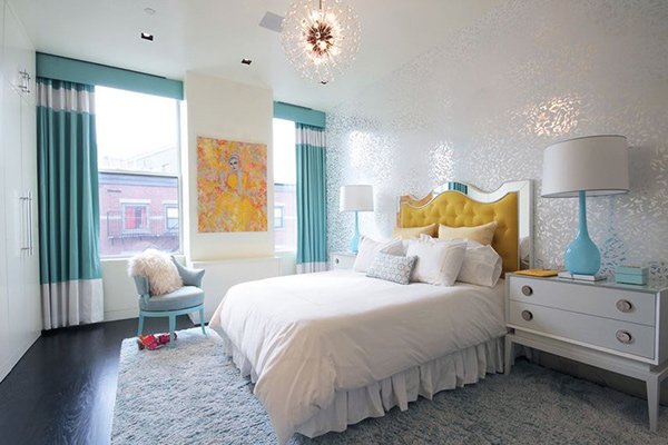 turquoise bedroom lamps