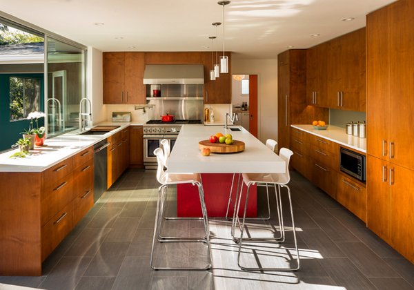 20 Lovely Porcelain Tile Kitchen Floors | Home Design Lover