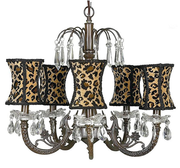 Mocha 5-Arm Waterfall Chandelier