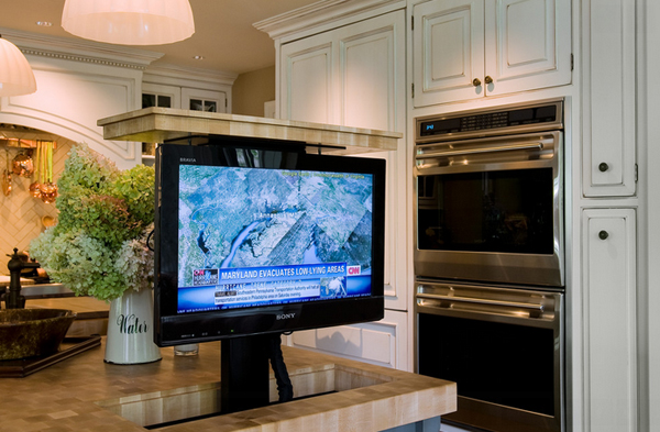 20 Awesome Flat Screen Tv Furniture In The Kitchen Home Design Lover