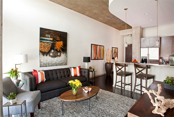 Blank apartment modern bachelor pad