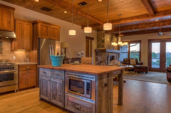 contemporary rustic kitchen