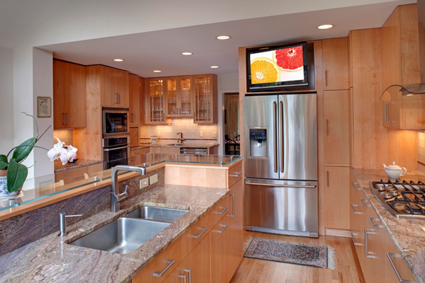 20 Awesome Flat Screen Tv Furniture In The Kitchen Home Design Lover