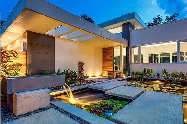 Breathtaking Landscape and Pool Area of A Residence in Florida, United States