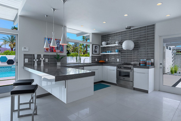kitchen area gray