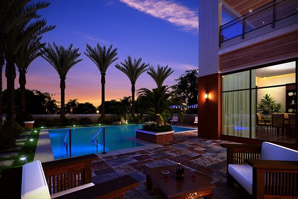 romantic residential pools