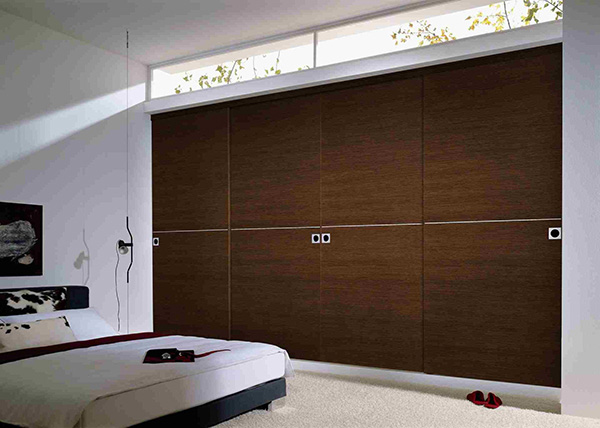 wooden sliding door