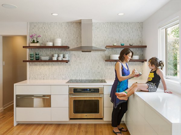 20 Contemporary Floating Shelves In The Kitchen Home Design Lover