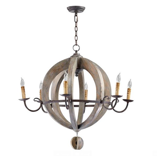 French Carved Light Chandelier