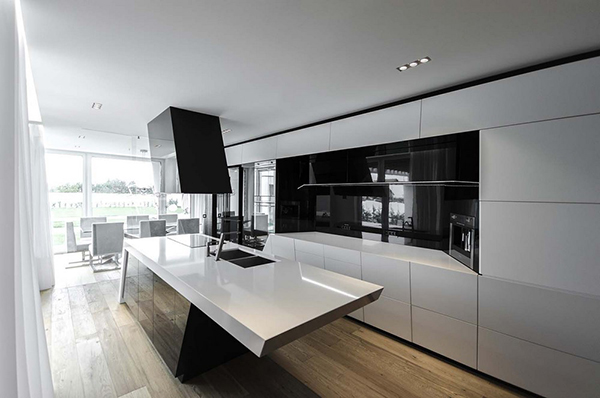 modern kitchen area