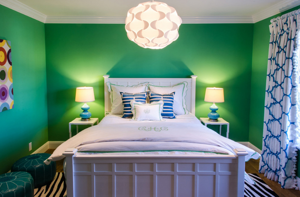 20 Wishfully Beautiful White And Green Bedrooms Home Design Lover