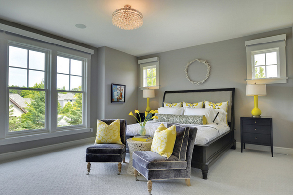 Black and Yellow Bedrooms