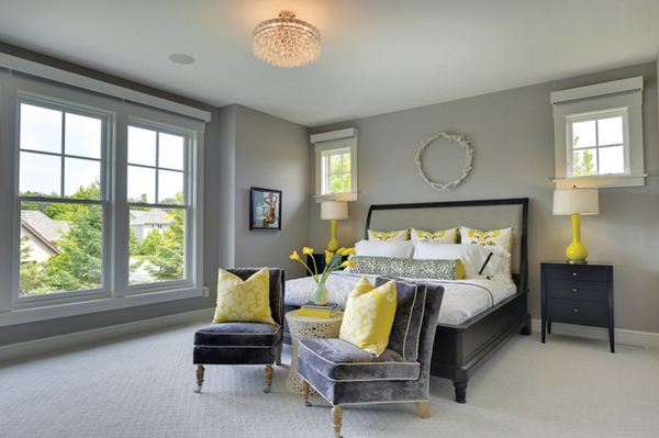 20 sophisticated black and yellow bedrooms | home design lover