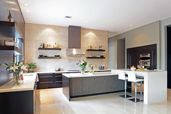 sleek kitchen